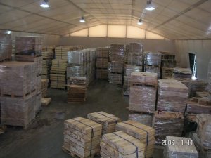 Insulated (double layer) timber storage hall 20x50x4m, Lithuania, Ukmerge